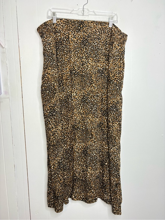 Old Navy Dresses & Skirts - Old Navy Skirt Womens XXL Tall Maxi Leopard Elastic Waist Eclectic Grunge